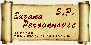 Suzana Perovanović vizit kartica